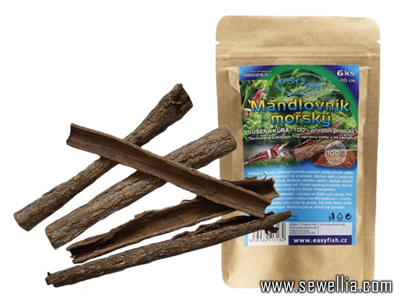 Indian Almond Tree Bark Tubes 6 pcs