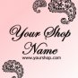 Black and Pink Paisley Logo Package