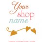 Brown, Pale Blue, Padparadscha Leaves Logo Design