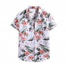 T-Shirts, Short Sleeve Leaf Flower Hawaiian Beach Turtleneck Clothing Casual Comfortable Size S