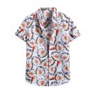 Men T Shirts, Short Sleeve Flower Hawaiian Beach Turtleneck Clothing Casual Comfortable Size S