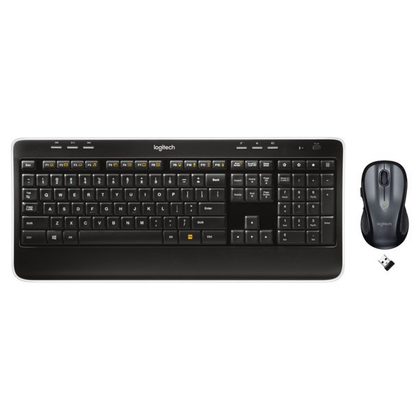 Combo Keyboard and Mouse Logitech Complete Wireless 2.4 GHz for PC Laptop