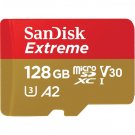SanDisk Extreme, 128GB microSDXC UHS-I Memory Card with Adapter - 160MB/s, 4K UHD, Micro SD