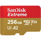SanDisk Extreme, 256GB microSDXC UHS-I Memory Card with Adapter - 160MB/s, 4K UHD, Micro SD