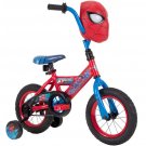 Bikes And Ride, Marvel Spider-Man 12-Inch Boys Bike for Kids by Huffy, Red and Blue