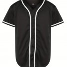 Blank Plain Hip Hop Hipster Baseball Button Down Sport Shirt, Uniforms For Men Women