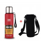 750ML Stainless Steel Thermo, Portable Vacuum Flask Insulated Tumbler with Rope Bottle for Sport