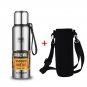 1000ML Stainless Steel Thermo, Portable Vacuum Flask Insulated Tumbler with Rope Bottle for Sport