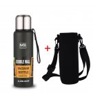 1500ML Stainless Steel Thermo, Portable Vacuum Flask Insulated Tumbler with Rope Bottle for Sport