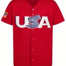 Men's USA Baseball Sweatshirt Sportswear USA Team Fans