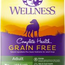 Dry Dog Food, Wellness Grain-Free Complete Health Adult Lamb & Lamb Meal Recipe, 24 lb Bag
