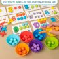 Mathematics Props Baby Digital Cognitive Pairing Puzzle Ingenious Pearl Children Toy