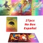 27 PCS Seven Color Spanish Pokemon Cards Vmax GX Vstar Collection No Repeat Toys Gift