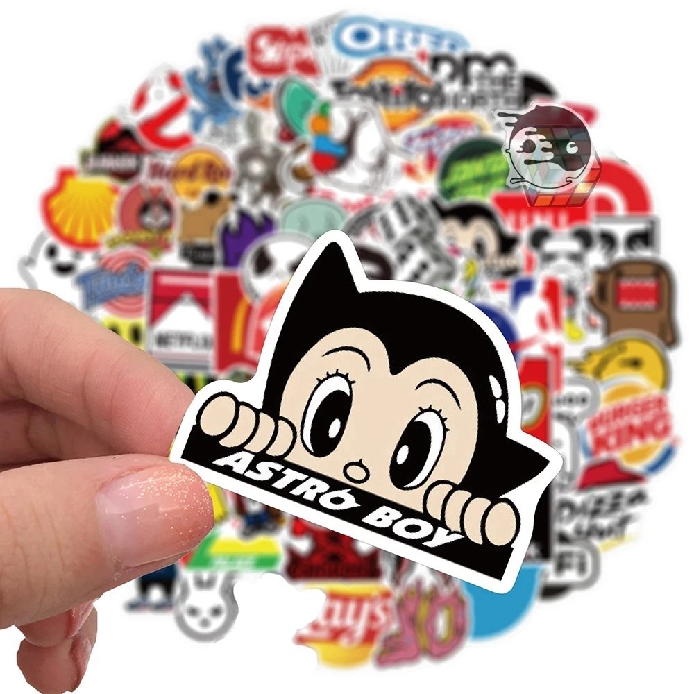 25 PCS Fashion Logo Stickers Decal For Skateboard Laptop Bike Phone