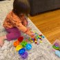 Set 79 PCS Rainbow Counting Pompoms Toy Children Sorting Cup Learning Activities Math Toys