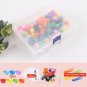 Set 62 PCS Rainbow Counting Pompoms Toy Children Sorting Cup Learning Activities Math Toys