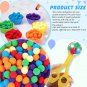 79 PCS Rainbow Counting Pompoms Toy Children Sorting Cup Learning Activities Math Toys