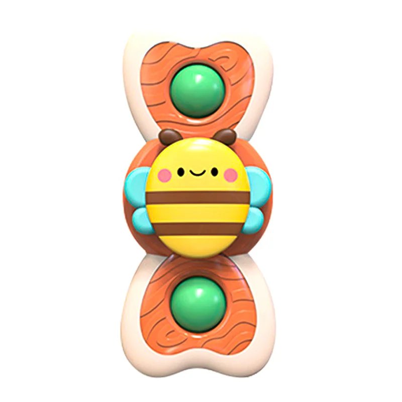 1PC Baby Cartoon Toy Spinners ABS Suction Top Gyro Stress Reliever Kids, Style 13