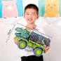 Car Toy Dinosaur Truck Transport Animal Model T-Rex Game Children Birthday Gift, Green