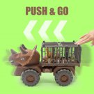 Car Toy Dinosaur Truck Transport Animal Model T-Rex Game Children Birthday Gift, Brown