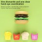 9 PCS Set Snack Hamburger Plastic Play House Food Kids Kitchen Toy Gift
