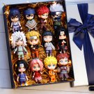 Set 12PCS Anime Naruto Shippuden Hinata Figure Toys Dolls Kid Gift