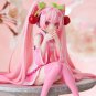 Hatsune Miku Anime Figure Pink Dress Action Toy Cherry Decoration Gifts