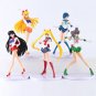 5 PCS Set Super Sailor Moon Anime Figure Action Figure Toys Gift
