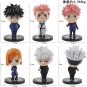 6Pcs Set Jujutsu Kaisen Anime Figure Doll Toys Action Figure Yuji Itadori Fushiguro