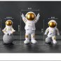 Pink 3PCS Astronaut Decor Action Figures and Moon Home Decor Statue Desktop