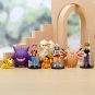 8PCS Set Pokemon Anime Figures Scale World Trainer Red Pikachu 4-9cm Toys
