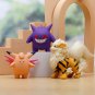 8PCS Set Pokemon Anime Figures Scale World Trainer Red Pikachu 4-9cm Toys