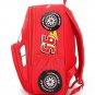 New 2024 Kindergarten School Bag Cute Children's Backpack Cartoon Car Preschool, Red