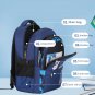 Kids Backpack Children School Bags for Boys Astronaut Waterproof Primary, Size L Blue