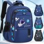 Kids Backpack Children School Bags for Boys Astronaut Waterproof Primary, Size L Blue