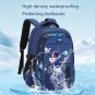 Kids Backpack Children School Bags for Boys Astronaut Waterproof Primary, Size L Green