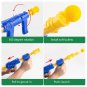 Hungry Shooting Duck Toys Air-powered Gun Soft Bullet Ball Battle Games Funny Kids, 2 Gun