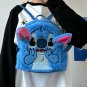 Cartoon Stitch New Kids Backpack Mini Schoolbag Girls Boys Cute Shoulder Bag, Blue