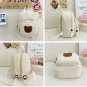 Korean Canvas Kids Backpack Children's Schoolbag Cartoon Bear Bunny, Beige