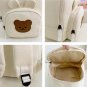 Korean Canvas Kids Backpack Children's Schoolbag Cartoon Bear Bunny, Pink