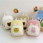 Korean Canvas Kids Backpack Children's Schoolbag Cartoon Bear Bunny, Yellow