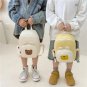 Korean Canvas Kids Backpack Children's Schoolbag Cartoon Bear Bunny, Yellow