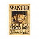 Anime One Piece Wanted Posters Dead Or Alive Roronoa Zoro Kid Figures Wall Decor Toy