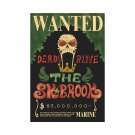 Anime One Piece Wanted Posters Dead Or Alive The Skbrook Kid Figures Wall Decor Toy