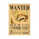 Anime One Piece Wanted Posters Dead Or Alive Vinsmoke Sanji Kid Figures Wall Decor Toy