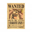Anime One Piece Wanted Posters Dead Or Alive Charlotte Linlin Figures Wall Decor Toy