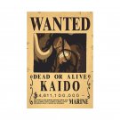 Anime One Piece Wanted Posters Dead Or Alive Kaido Figures Wall Decor Sticker Toy