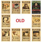 Set 10PCS One Piece Wanted Posters Figures Gear 5 Luffy Vintage Decoration Toy