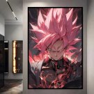 Dragon Ball Decor Painting Son Goku Super Saiyan Canvas Bedside Mural