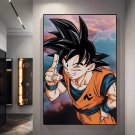 Dragon Ball Decor Painting Anime Son Goku Super Saiyan Warrior Hero Canvas Mural Gifts